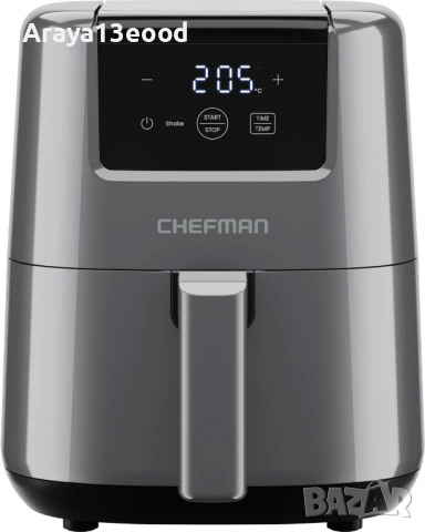 Компактен еър фрайър Chefman TurboFry Touch 2L с дигитален дисплей