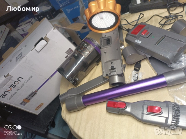 Безжична прахосмукачка Anyson 45000 Pa/550 W/70 мин, 1.6 л батерия, супер тиха, прахосмукачка , снимка 3 - Прахосмукачки - 52489243