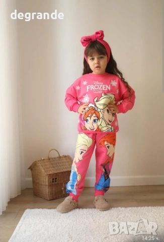  🧸 Пролетен комплект Frozen в циклама – 2 части