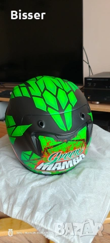 Каска HJC RPHA 10 Plus Green Mamba Размер: M, снимка 3 - Аксесоари и консумативи - 54006214
