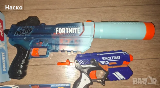 NERF Бластер детско оръжие/играчка/ 3бр.+стрелички, снимка 2 - Други - 55424654
