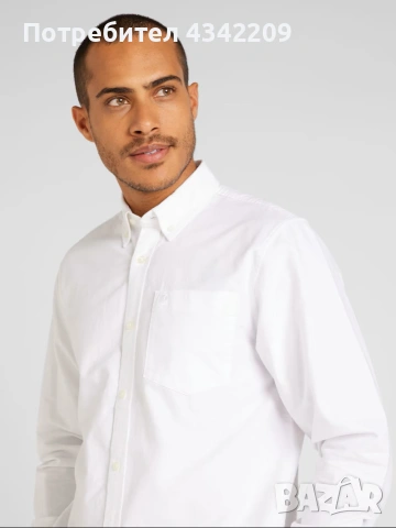 риза Carhartt WIP button down oxford white, снимка 3 - Ризи - 55224181