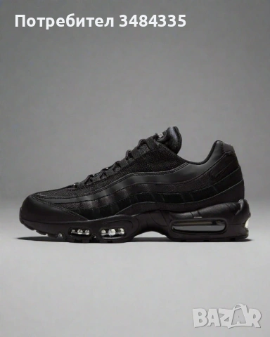 Air Max 95 Triple Black Essential, снимка 2 - Маратонки - 54793798