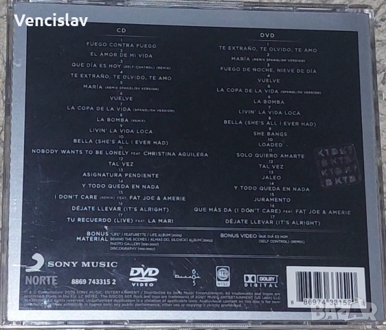 Ricky Martin - 17 DVD Cd, снимка 2 - CD дискове - 54949781