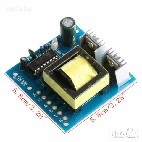 Инверторен модул 12V към 220V 150W, правоъгълна вълна, DIY авто конвертор 10248, снимка 7 - Друга електроника - 54661823