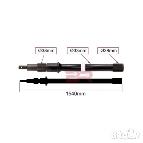 ТОРСИОННА ЩАНГА - ПРЕДНА ЛЯВА, ДЯСНА / 60170736 O.E. / 60170737 O.E. /, снимка 2 - Части - 54202584
