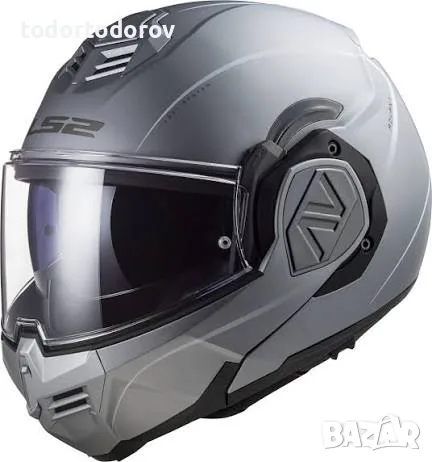 Отваряема мото каска LS2 FF906 ADVANT 360 TITANIUM MATT, вградени очила ,2XL,NEW 229 €