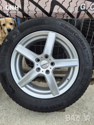 Джанти Dezent 17 цола , 5х112 , 7j , et49 215/65/17 Vw Skoda Audi, снимка 5 - Гуми и джанти - 54484090