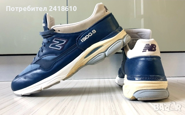 New Balance 1500.9 Made in England Mens Size 44.5 /28.5 см. UK 10  ОРИГИНАЛ! Мъжки Кецове ест кожа, снимка 7 - Кецове - 54887011