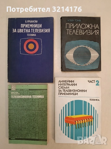 Приемници за цветна телевизия – Б. Урбански (1976, Отлично състояние)