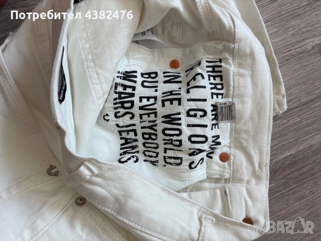 Бели къси гащи на True Religion, снимка 6 - Къси панталони - 55144451