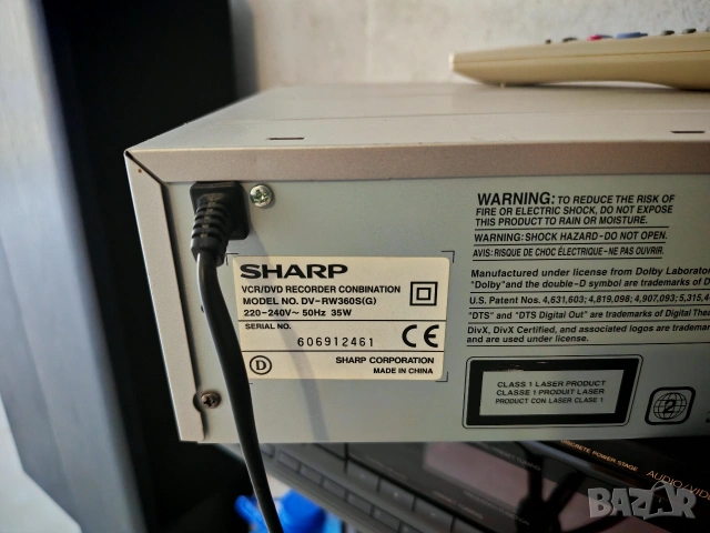 Sharp-DV-RW360, снимка 11 - Плейъри, домашно кино, прожектори - 54781430