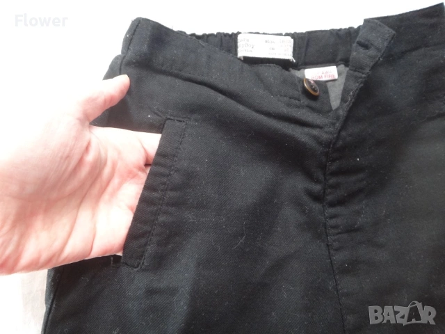 Детски/бебешки черен панталон за момче/момиче Zara, размер 92, за 2 годишно, снимка 5 - Панталони и долнища за бебе - 54618194