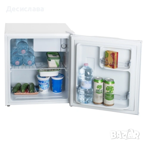 Компактен мини хладилник 45L – тих (40 dB), икономичен, с регулируема температура, снимка 7 - Хладилници - 54366434