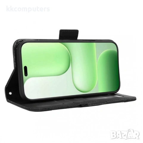 Кожен Калъф Портфейл за Honor 600 Lite 5G - Свалящ се държач, Двоен магнит, 5 цвята, снимка 4 - Калъфи, кейсове - 54218883