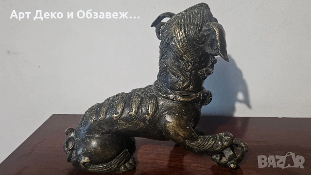 Старо бронзово куче, снимка 6 - Други ценни предмети - 54766756