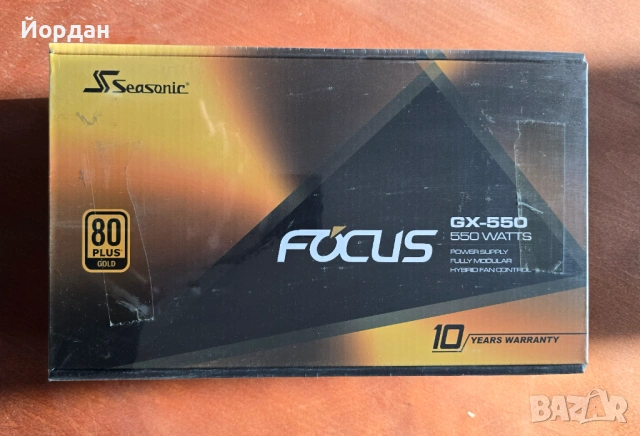 Чисто ново захранване Seasonic PSU 550W Gold, Full Modular FOCUS GX-550 SSR-550FX 