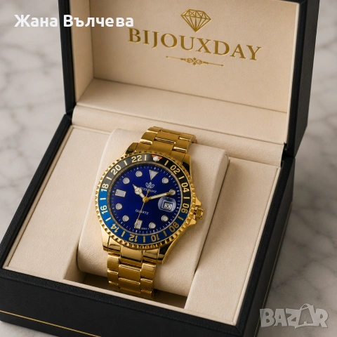 Monaco Gold Edition – мъжки часовник с 18К златно покритие