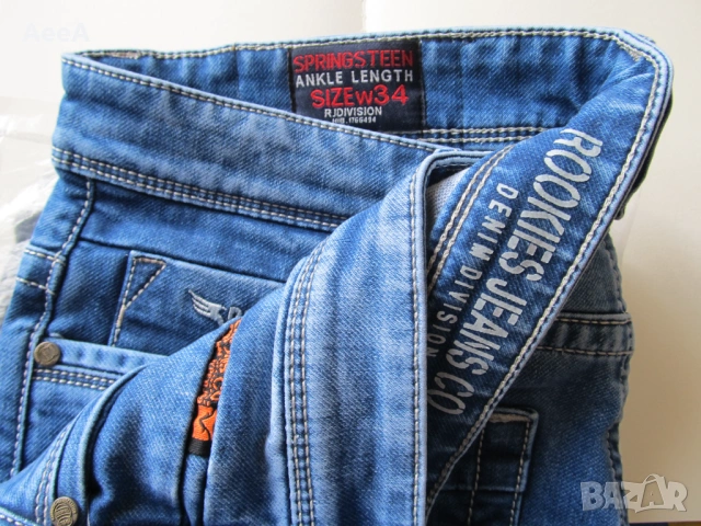Rookies Jeans Нови дънки 34W, снимка 7 - Дънки - 54566353