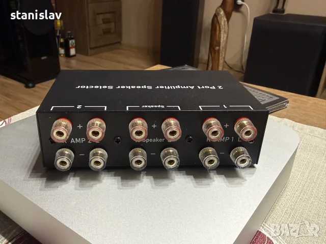 2 port amplifier speaker selector, снимка 2 - Ресийвъри, усилватели, смесителни пултове - 55666039