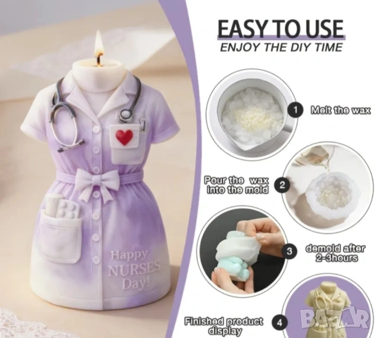  Молд престилка мед.сестра, снимка 4 - Форми - 54343634