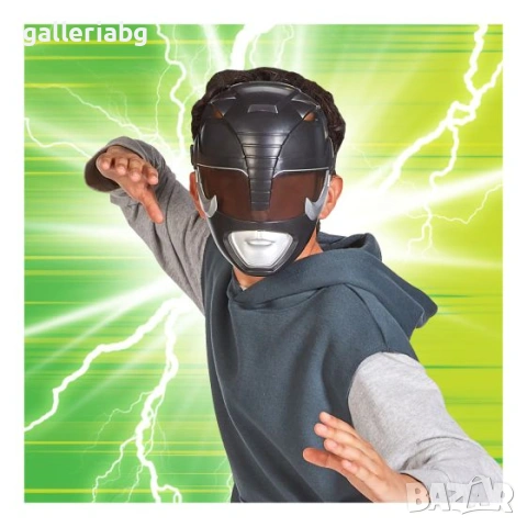 Power Rangers Black Ranger маска – Mighty Morphin Re-Ignition, снимка 5 - Други - 54942982