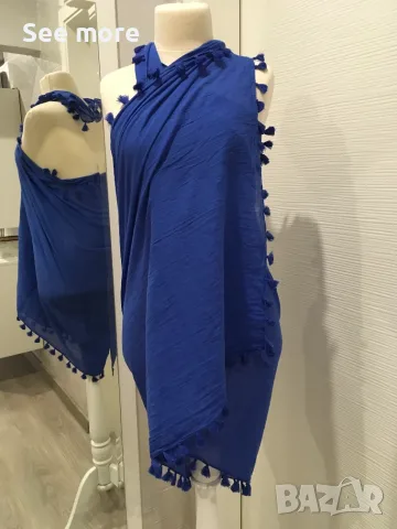 SEAFOLLY Australia Cotton Gauze Sarong  шал, снимка 6 - Шалове - 55395265