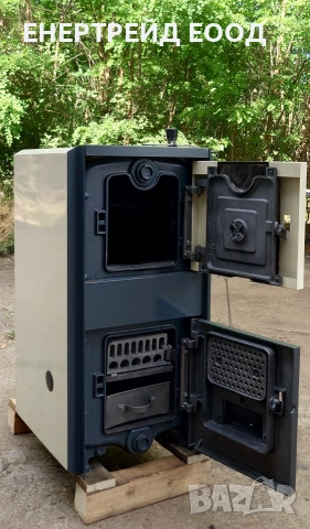 Чугунен котел на твърдо гориво Де Дитрих/De Dietrich 30 kW , снимка 3 - Отоплителни печки - 54989284