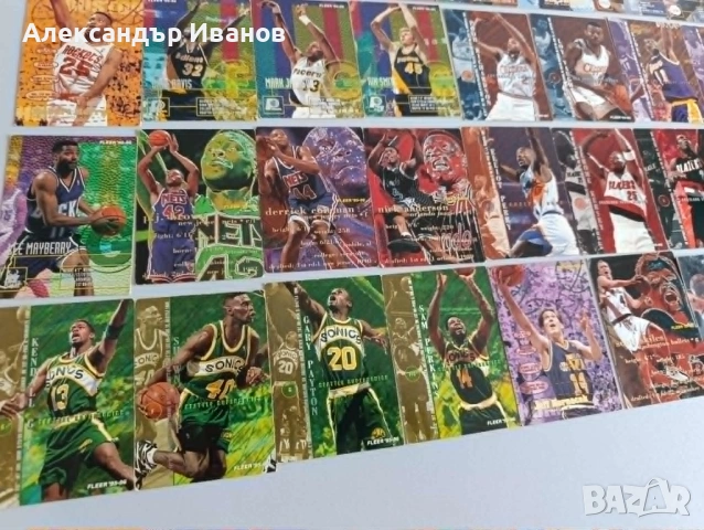 Картички с баскетболисти от NBA от поредицата Fleer 95-96, снимка 2 - Колекции - 54812863