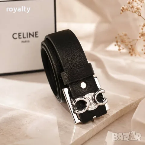 Нови Дамски Черни Колани Различни Марки YSL Louis Vuitton Gucci Hermes Celiné , снимка 3 - Колани - 55315729