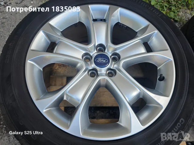 Лети джанти 18ки 5х108 Ford + летни гуми 235/50/18 Continental, снимка 4 - Гуми и джанти - 55467794