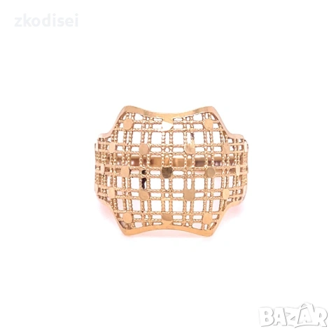 Златен дамски пръстен 1,46гр. размер:54 14кр. проба:585 модел:38188-1