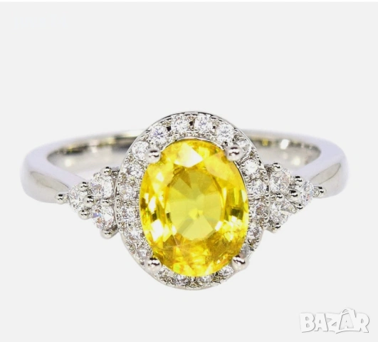 СРЕБЪРЕН ПРЪСТЕН  С ТИТАНИТ (МАДАГСКАР)