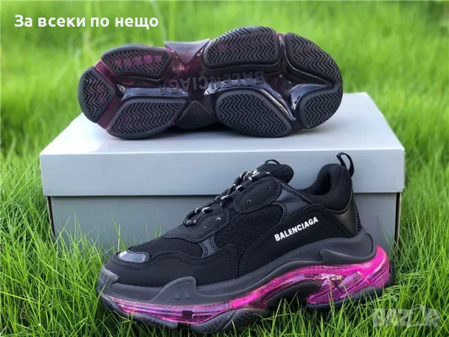 Balenciaga Triple S - Dark Grey/Navy/Grey Дамски Маратонки👟Дамски Спортни Обувки Код ch7, снимка 2 - Маратонки - 55412357