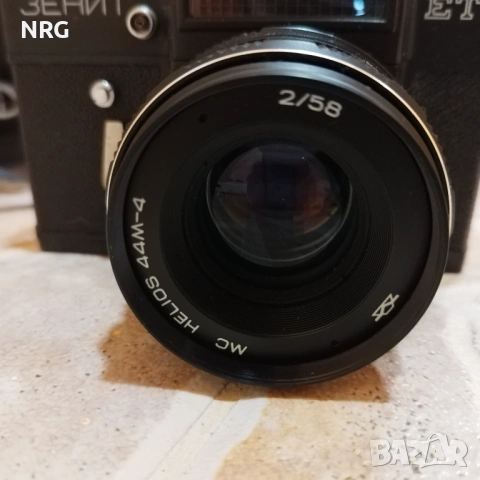 Zenit ET - MC HELIOS MC 44M-4 2/58 Ретро фотоапарат +обектив, снимка 7 - Фотоапарати - 54402361
