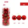 Коледни топки за украса, 24 броя  с кутия - SD36, снимка 6
