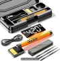 Безжичен поялник Solderig iron LED ДИСПЛЕЙ+LED ОСВЕТЛЕНИЕ+3 бр.различни сменяеми накрайника-нов-, снимка 4
