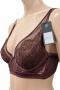 Комплект бельо Hunkemöller – сутиен 75C и бикини XL, дантела в тъмнокафяв цвят, снимка 3