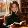 Ефектна кафява 66 см перука с руси предни кичури на път, снимка 2