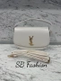 Ysl дамска чанта, черна, бежова и бялА, снимка 10