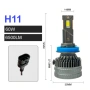 Комплект LED крушки HB4, HB3, H1 или H8 / H9 / H11 12V-24V - 60W, 6500LM, 6000K, CANBUS без грешки, снимка 8