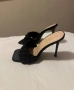 Сатенени елегантни черни сандали / чехли на ток Simmi London, размер 39, черен цвят, цена 20 евро, снимка 4