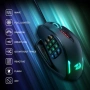 Геймърска мишка Redragon M908 Impact RGB LED MMO с 12 странични бутона, оптична, снимка 9