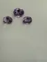 Лот естествени фасетирани аметисти – 7.85 ct (3 броя) – отлична шлифовка, снимка 1