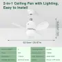 Таванен вентилатор с LED осветление 53 см, снимка 6