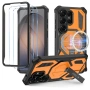 TECH-PROTECT MAGBLAST MAGSAFE + GLASS 2-PACK GALAXY S26 ULTRA BLACK/ORANGE, снимка 1