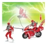 Играчка мотор с фигурка Red Ranger – Power Rangers Tyrannosaurus Battle Bike, снимка 6