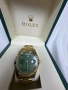Rolex Day-Date 40 mm President Bracelet Yellow Gold 18K Green Dial, снимка 1