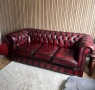 Честърфийлд кожен диван Chesterfield ОРИГИНАЛЕН, снимка 2