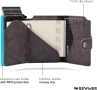 BEWMER RFID card case slim wallet / money clip / black / нов, снимка 11
